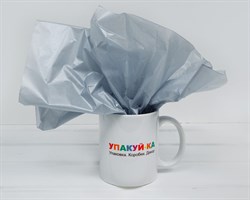 Бумага тишью жемчужная, сиренево-серая, 50х66 см, 1 лист У0201064