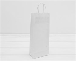 Пакет бумажный, 34х14х8 см, с кручеными ручками, белый У0701021