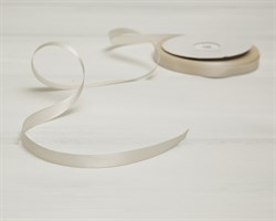 Лента атласная, 10 мм, слоновая кость, 22 м У0505003-Б22