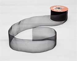 Лента капроновая, 40 мм, черная, 45 м У0516015-Б45