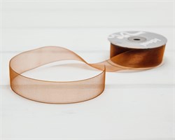 Лента капроновая, 24 мм, коричневая, 45 м У0515012-Б45