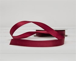 Лента атласная, 12 мм, бордовая, 22 м У0540023-Б22