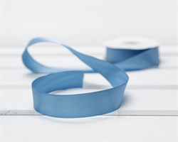 Лента атласная, 24 мм, темно-голубая, 22 м У0510008-Б22