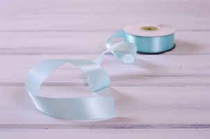 Лента атласная, 24 мм, нежно-лазурная, 22 м У0510012-Б22