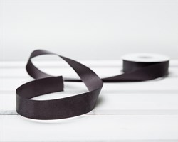 Лента атласная, 24 мм, темно-серая, 22 м У0510025-Б22