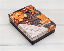 Подарочная новогодняя коробка «Чудес и подарков», 20,5х14,5х5 см, крышка-дно У1208007