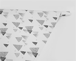 Бумага упаковочная, 70х100 см, новогодний лес, 1 лист У0203107