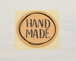 Наклейка «Hand made», круглая, d=4 см, 50 шт. У1201004-П