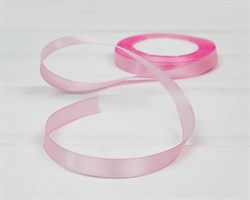 Лента атласная, 12 мм, розовая, 1 м У0540019