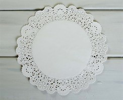 УЦЕНКА Салфетка ажурная (d=22см), 1 шт, белая У0601010-УЦ