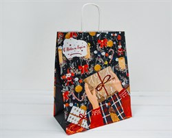 Пакет подарочный «С Новым Годом», 27х22х12 см, с кручеными ручками У0702024