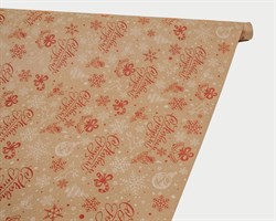 Бумага упаковочная, 60гр/м2, «С Новым Годом», 70см х 9м, 1 рулон У0204002