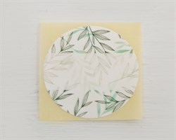 Наклейка, веточки, круглая, d=4 см, 50 шт. У1201102-П