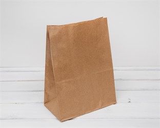 Пакет бумажный, 29х22х12 см, коричневый У0701009