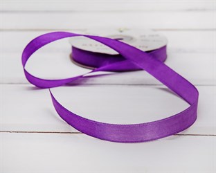 Лента атласная, 12 мм, фиалковая, 1 м У0540006