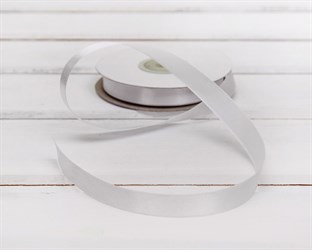 Лента атласная, 12 мм, белая, 1 м У0540003