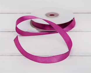 Лента атласная, 12 мм, фуксия, 1 м У0540016