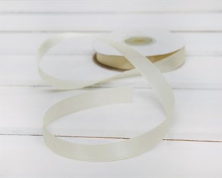 Лента атласная, 12 мм, слоновая кость, 1 м У0540004