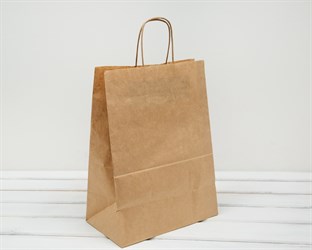 Пакет бумажный, 45х35х15 см, с кручеными ручками, коричневый У0701002