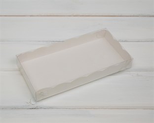 Коробка с прозрачной крышкой Ажурная, 20х10х3 см, двусторонняя У0103012