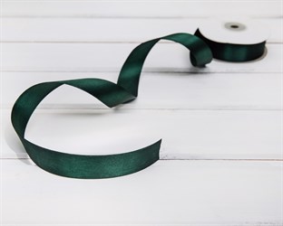 Лента атласная, 24 мм, темно-зеленая, 1 м У0510029