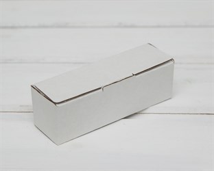 Коробка маленькая, 10,6х3,5х3,5 см, из плотного картона, белая У0104096