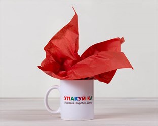 Бумага тишью, красная, 50х66 см, 1 лист У0201001