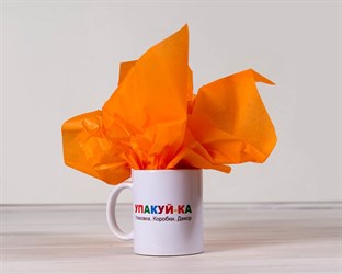 Бумага тишью, морковная, 50х66 см, 1 лист У0201005