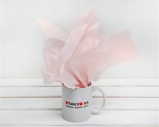 Бумага тишью, светло-розовая, 50х66 см, 1 лист У0201009