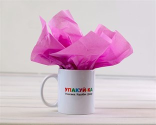 Бумага тишью, фуксия, 50х66 см, 1 лист У0201010