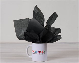 Бумага тишью, черная, 50х66 см, 1 лист У0201021