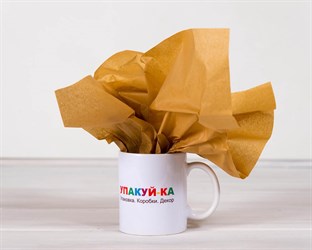 Бумага тишью, молочный шоколад, 50х66 см, 1 лист У0201025