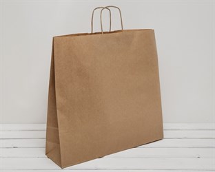 Пакет бумажный, 45х48х12 см, с кручеными ручками, коричневый У0701014