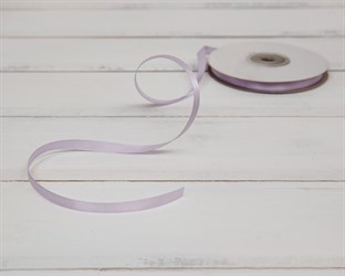 Лента атласная, 6 мм, сиреневая, 27 м У0520031-Б