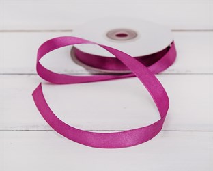 Лента атласная, 12 мм, фуксия, 27 м У0540016-Б