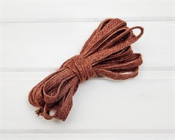 Тесьма джутовая, 15 мм, бордовая, 1 м У0550008