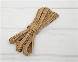 Тесьма джутовая, 15 мм, цвет натуральный, 1 м У0550007