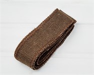 Лента джутовая 50 мм, коричневая, 1 м У0550010