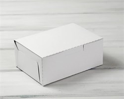Коробка для выпечки и пирожных, 20х14х8 см, белая У0104007