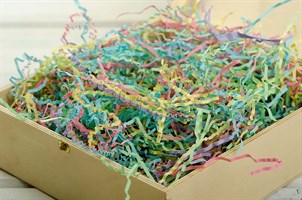 Наполнитель бумажный №013 Микс: Нежная радуга, 100 грамм У0401013