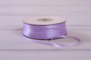 Лента атласная, 3 мм, сиреневая, 1 м У0530010