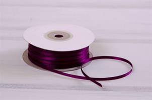 Лента атласная, 3 мм, свекольная, 1 м У0530014