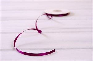 Лента атласная, 6 мм, свекольная, 1 м У0520014