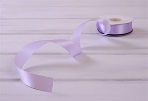 Лента атласная, 24 мм, сиреневая, 27 м У0510005-Б