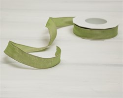 Лента с проволочным краем 25 мм, светло-зеленая, 1 м У0550029