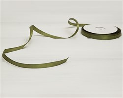 Лента атласная, 10 мм, хаки, 1 м У0505008