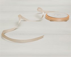 Лента атласная, 10 мм, светло-персиковая, 1 м У0505005