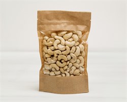 Пакет Дой-пак с zip-lock и окошком, 18,5х12х3,5 см, окно 10 см, коричневый У0703004