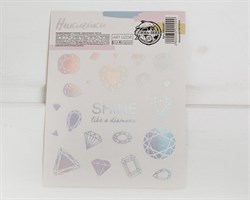 Наклейки «Блистай», с голографическим тиснением, лист 22 шт. У1201024