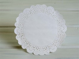 Салфетка ажурная (d=18см), 1 шт, белая У0601009